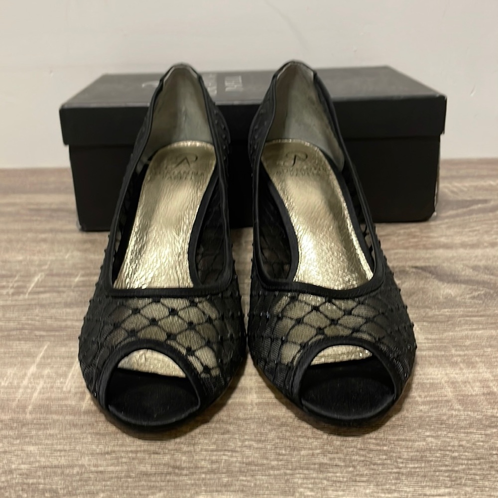 Adrianna Papell Women's Jamie Dress Pump mesh size 10 w